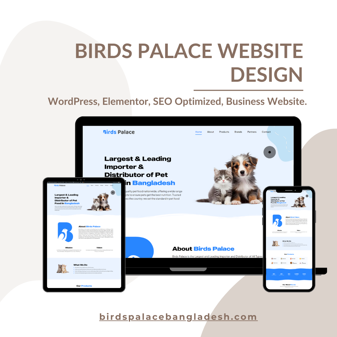 Birds Palace WordPress Website Design of Abu Sayed