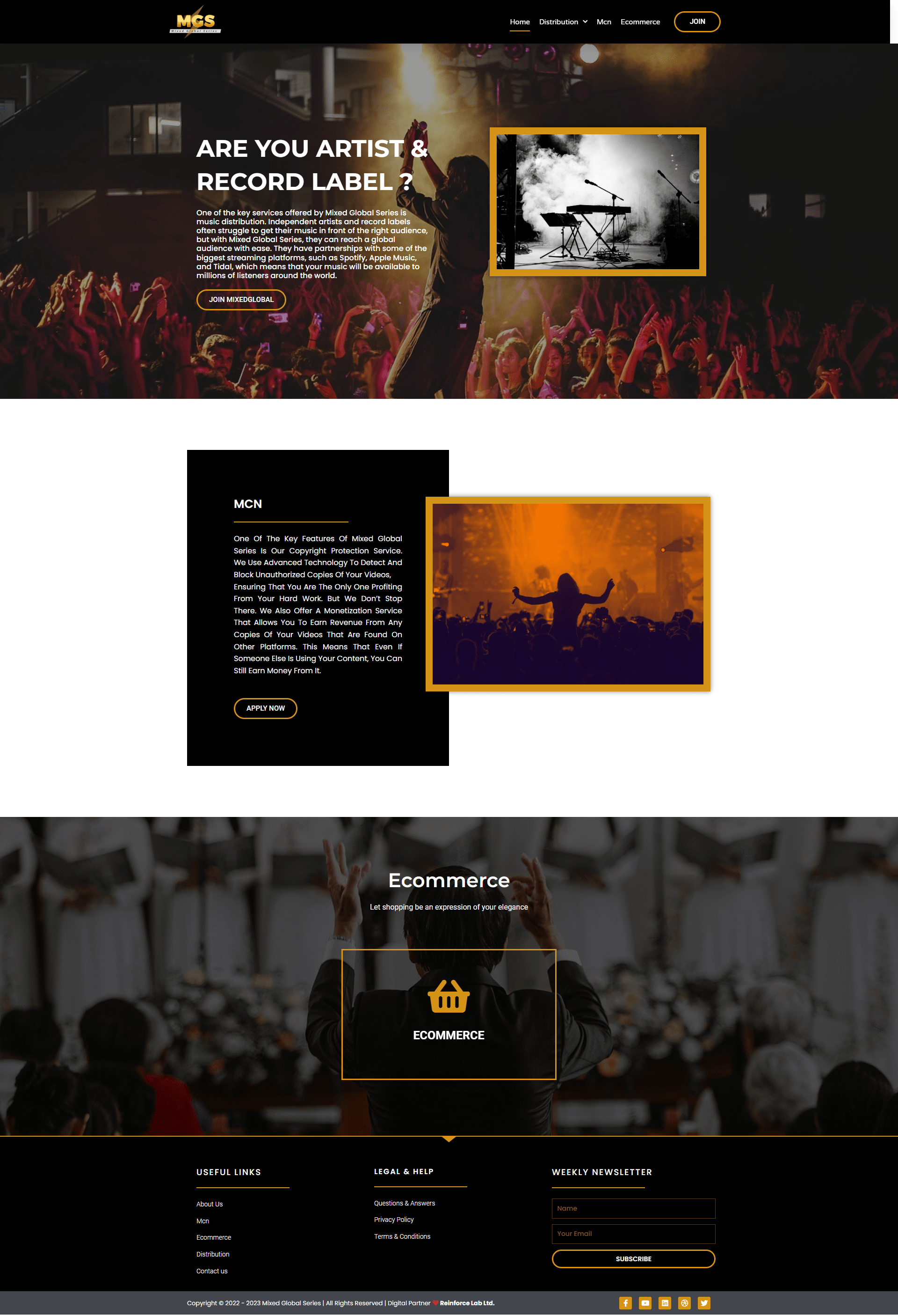 Mixed Global Series Music Distributor Company Website Project Abu Sayed