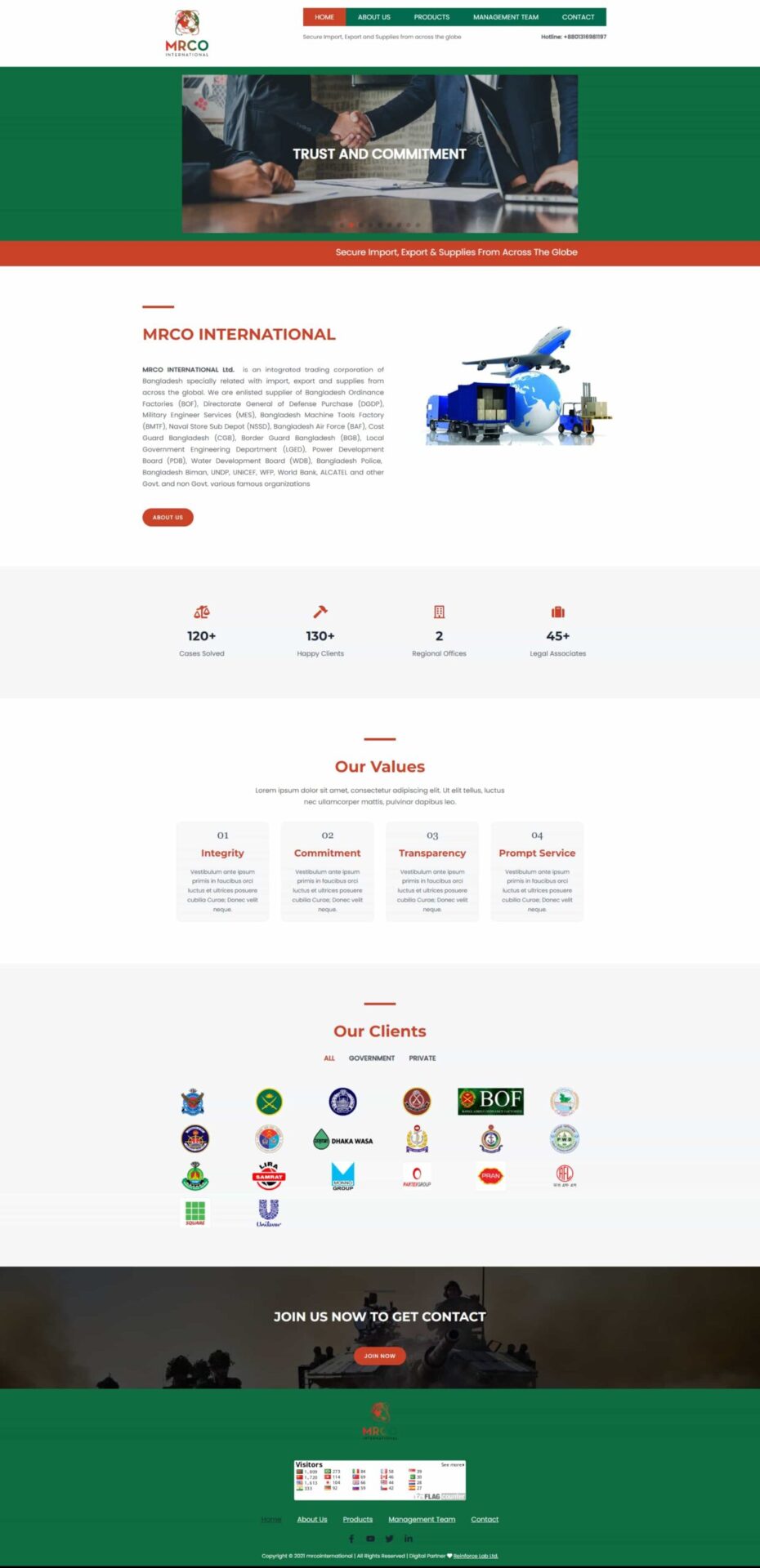 Mrco Internationa Company Website Project Abu Sayed