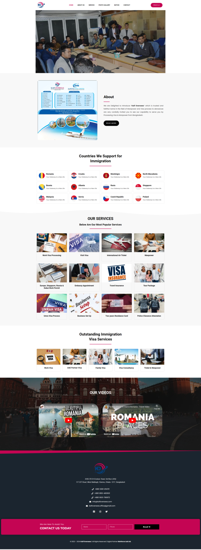 Kaif Overseas Website Design Project of Abu Sayed