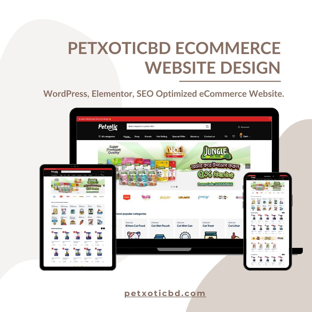 petxoticbd eCommerce Website Design by Abu Sayed