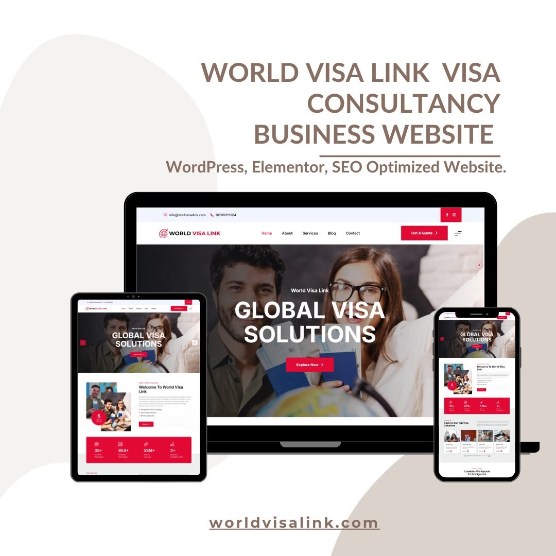 World Visa Link Business Website Developed By – Abu Sayed