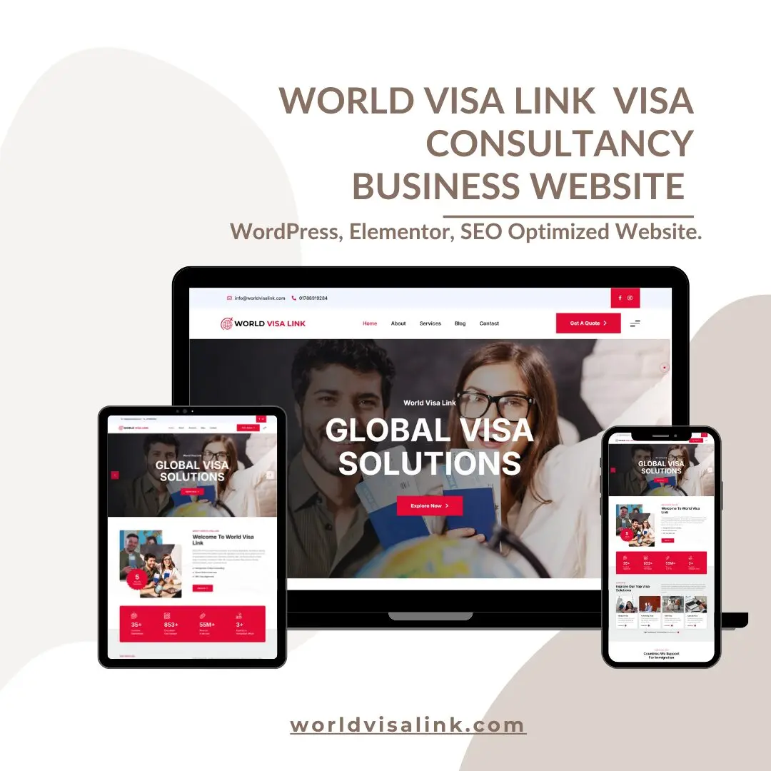 World Visa Link Business Website Developed By – Abu Sayed