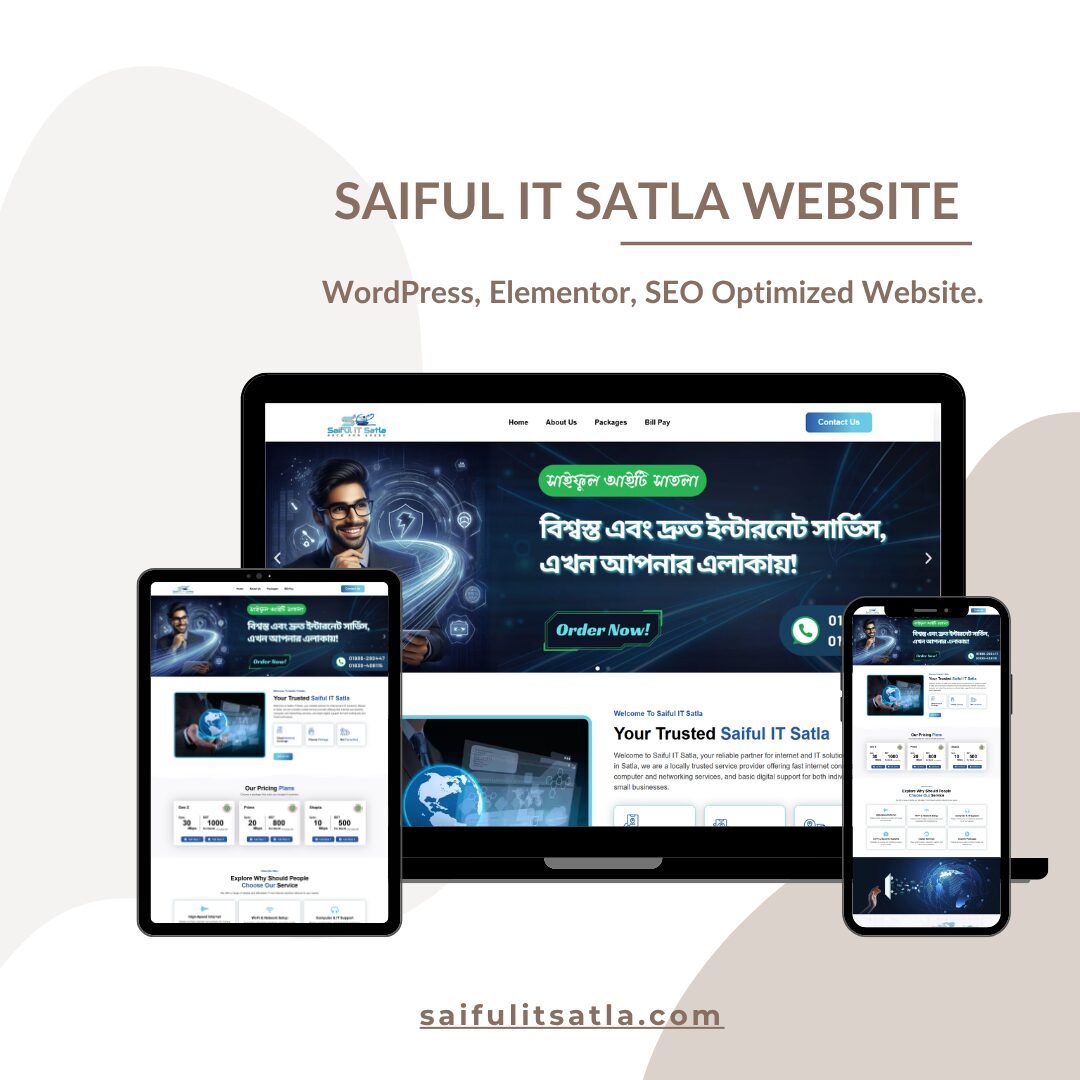 Saiful IT Satla Website Design for Abu Sayed